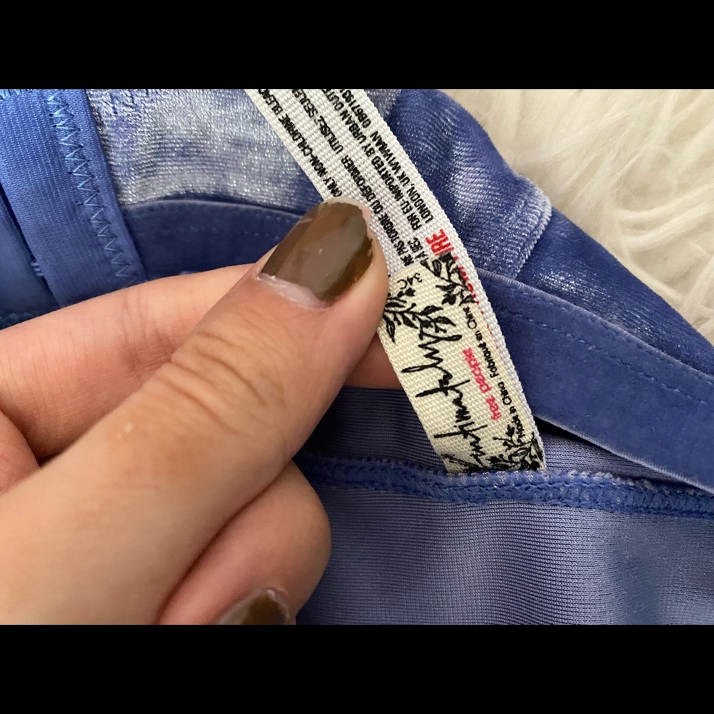 NWOT free people velvet corset bustier crop tank top - Picture 6 of 6